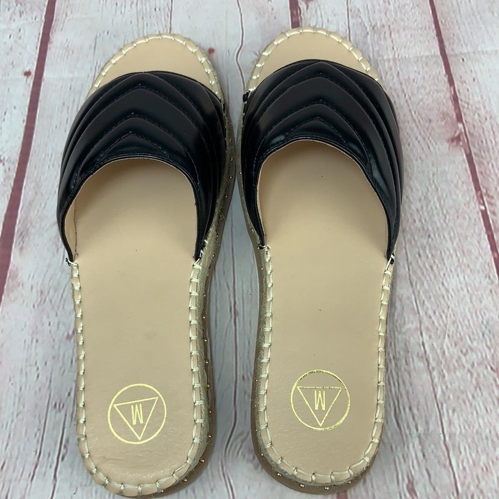 MISSGUIDED PLATFORM SLIDE ESPADRILLE SANDALS - Picture 7 of 12